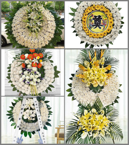 山东青岛莱西市姜山镇全家屯二村花圈速递